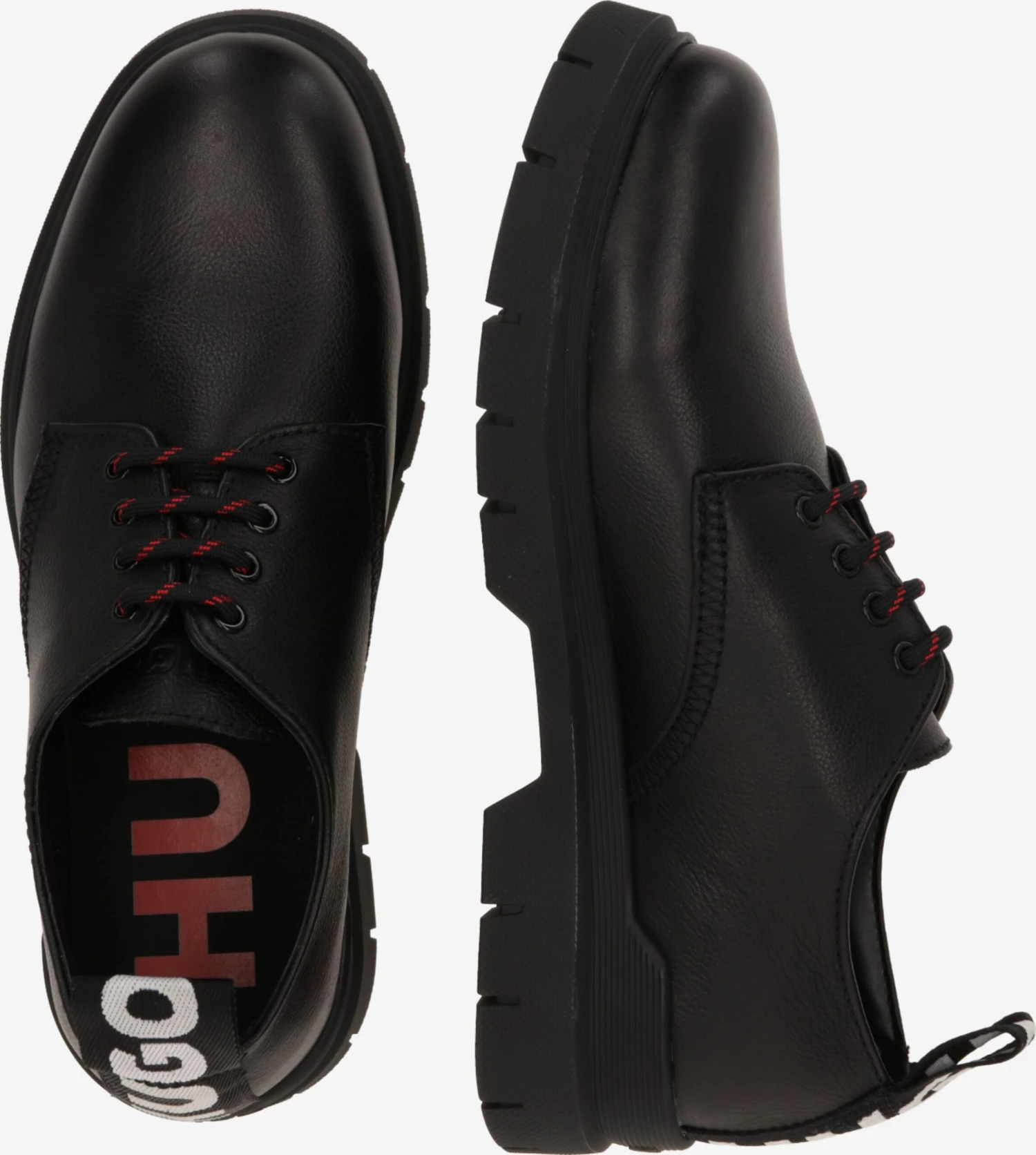 Hugo Casual Veterschoenen Veterschoen Ryan Heren Zwart 2 Hugo Casual Veterschoenen Veterschoen Ryan Heren Zwart - Afbeelding 2