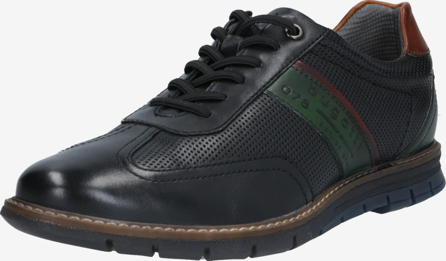 Bugatti Casual Veterschoenen Veterschoen Sandman Heren Zwart 1 Bugatti Casual Veterschoenen Veterschoen Sandman Heren Zwart