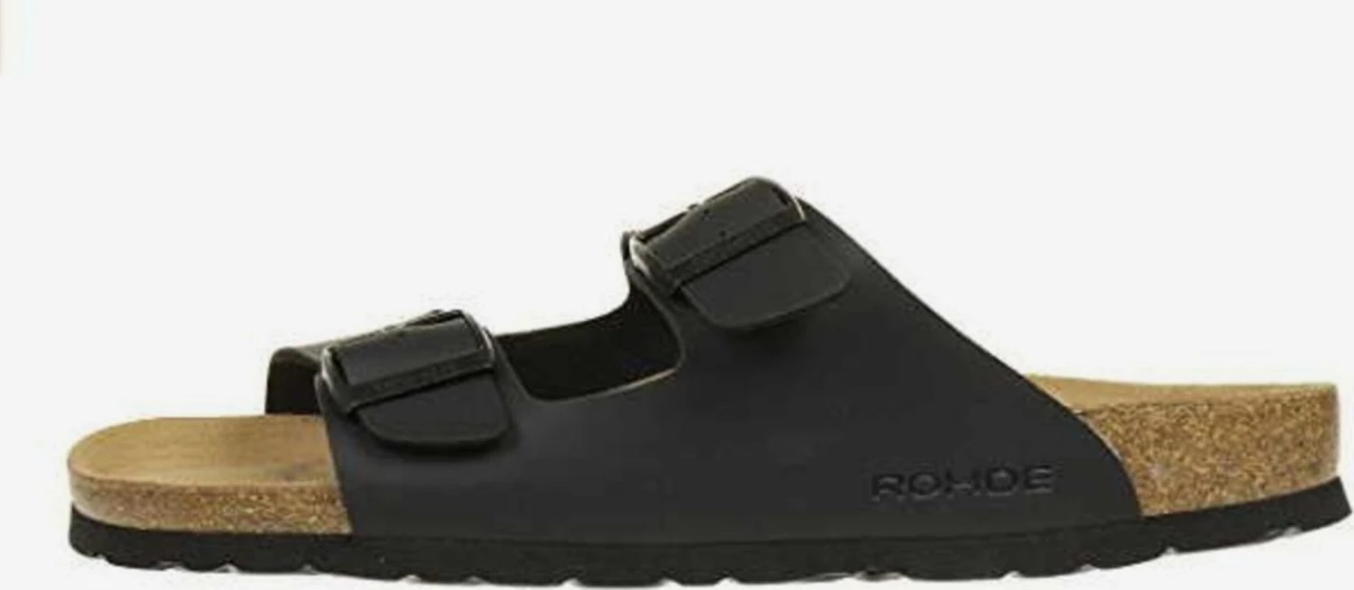 Rohde Instappers Muiltjes Heren Zwart 2 Rohde Instappers Muiltjes Heren Zwart - Afbeelding 2