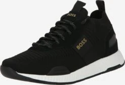 Running Sneakers Sneakers Laag Titanium Heren Zwart