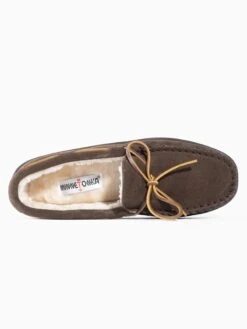 Minnetonka Lage Schoenen Mocassins Pileline Heren Chocoladebruin -Herenschoenen Winkel 4c5592ebbb6e6819eeaa185bc25eb1dd