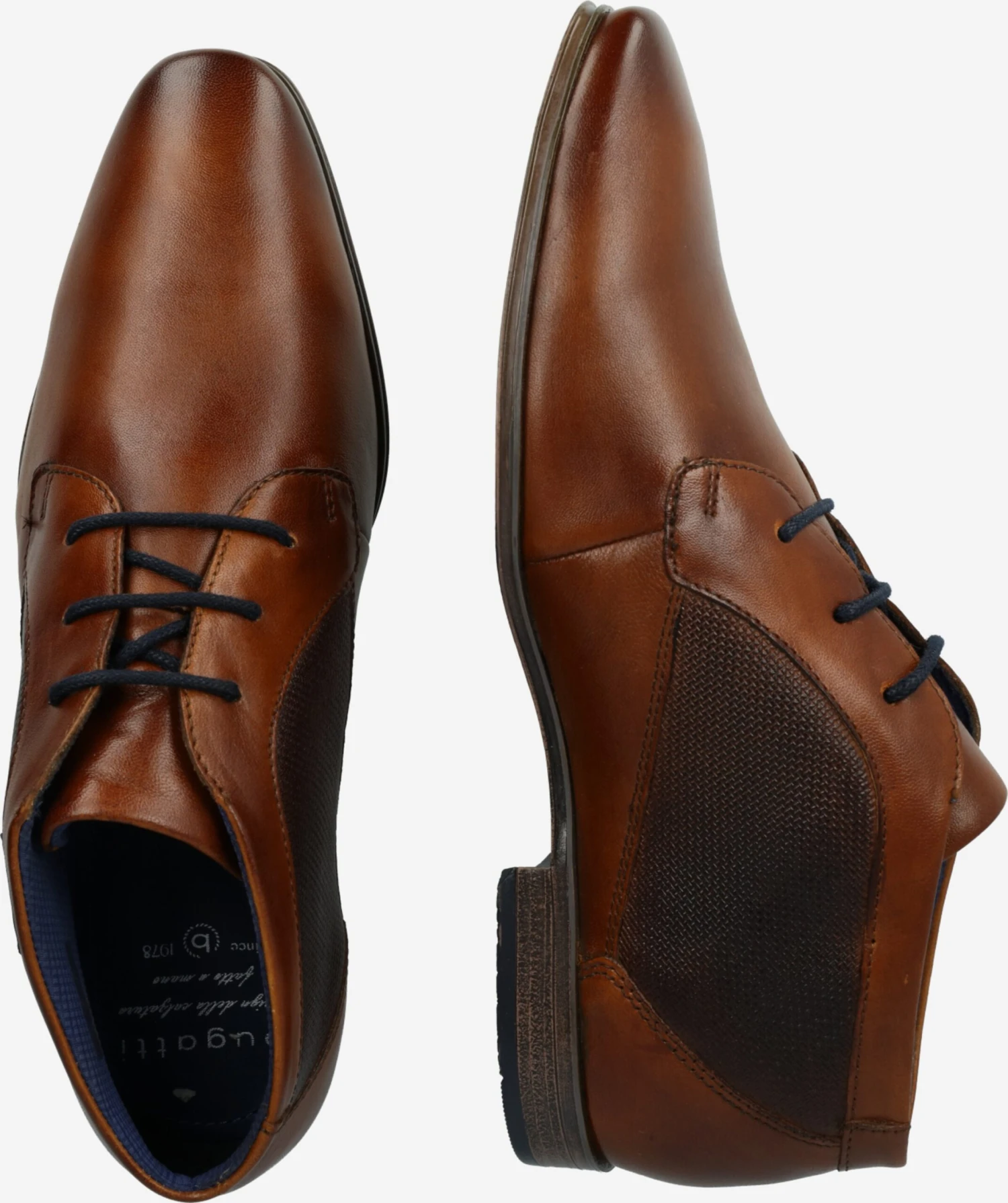 Bugatti Nette Schoenen Veterschoen Morino Heren Cognac 2 Bugatti Nette Schoenen Veterschoen Morino Heren Cognac - Afbeelding 2