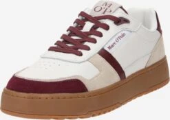 Marc O'Polo Casual Sneakers Sneakers Laag Carlo Heren Donkerrood / Wit