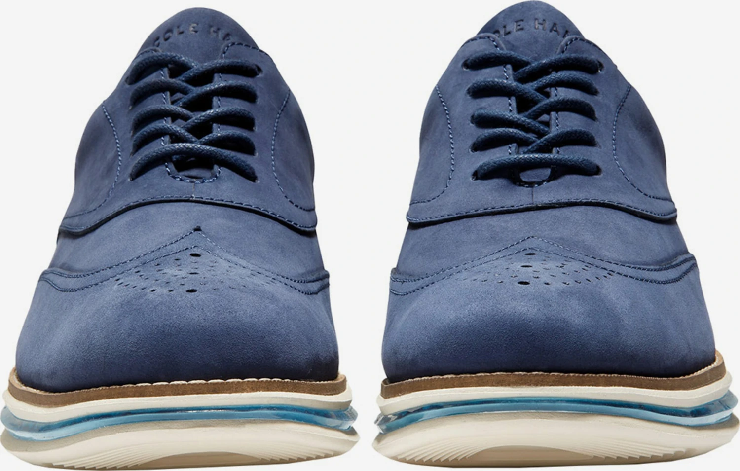Cole Haan Sportieve Veterschoenen Sportieve Veterschoen ØriginalGrand Energy Wingtip Oxford Heren Blauw 5 Cole Haan Sportieve Veterschoenen Sportieve Veterschoen ØriginalGrand Energy Wingtip Oxford Heren Blauw - Afbeelding 5