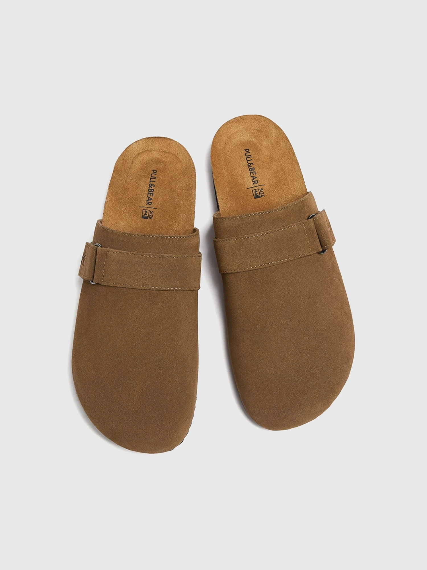 PULL & BEAR Sandalen Clogs Heren Bruin 4 PULL & BEAR Sandalen Clogs Heren Bruin - Afbeelding 4