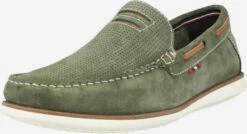 Bata Lage Schoenen Mocassins Heren Groen