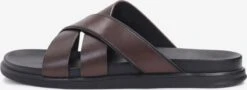 Kazar Instappers Muiltjes Heren Kastanjebruin