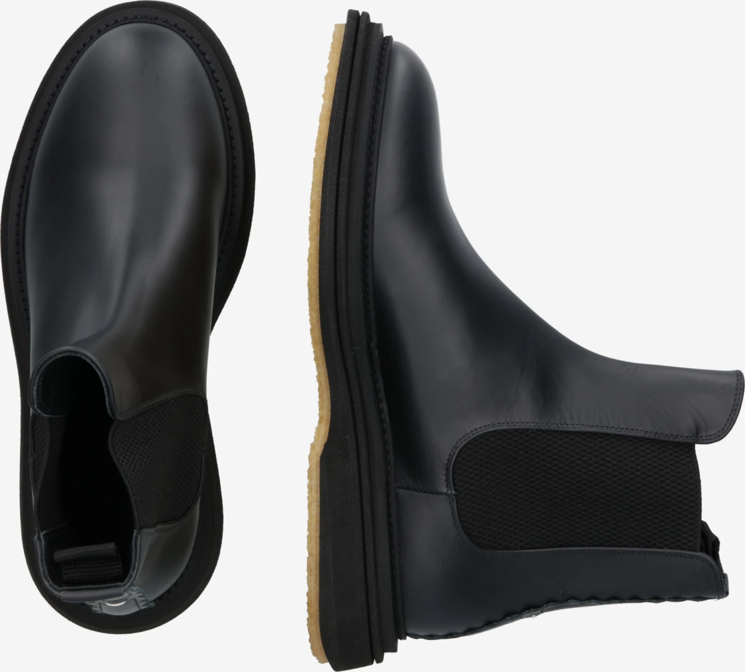 Enkelboots Chelsea Boots VICTOR Heren Zwart 2 Enkelboots Chelsea Boots VICTOR Heren Zwart - Afbeelding 2