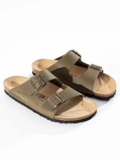 Instappers Muiltjes Atlas Heren Kaki -Herenschoenen Winkel 8a5527926a9c4e84f5949eff885bf052