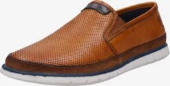 Bugatti Lage Schoenen Instappers Heren Cognac