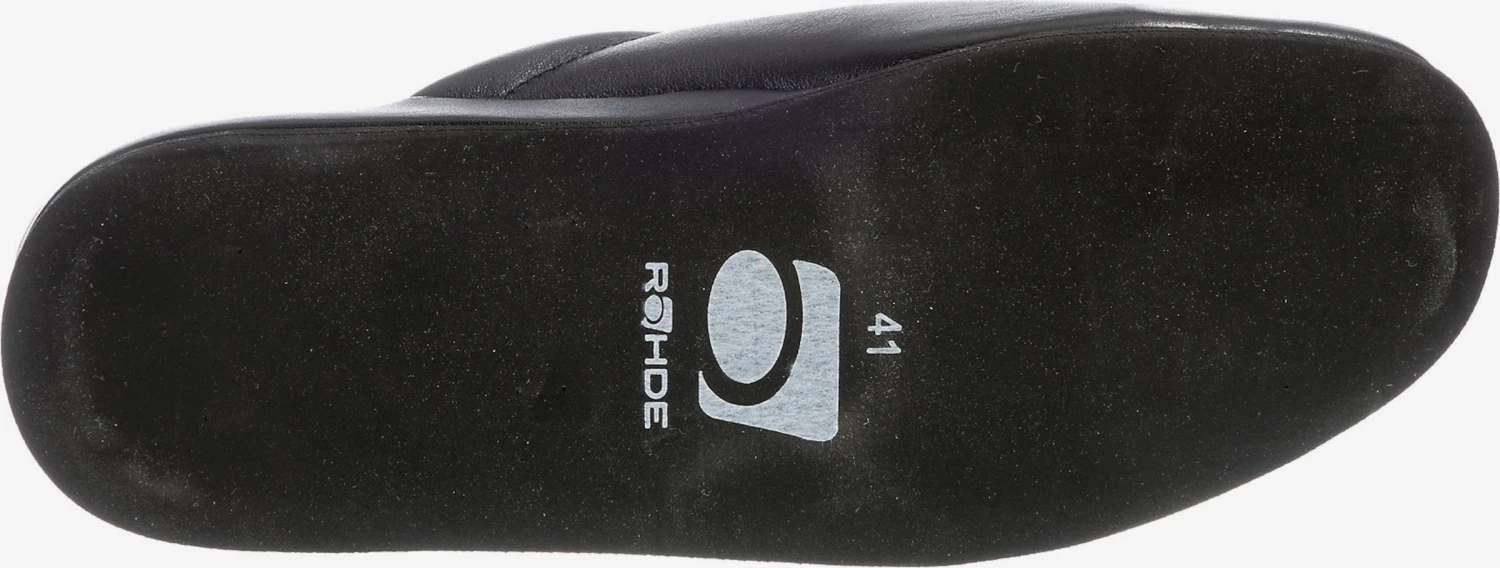 Rohde Pantoffels Huisschoen Varberg Heren Zwart 6 Rohde Pantoffels Huisschoen Varberg Heren Zwart - Afbeelding 6