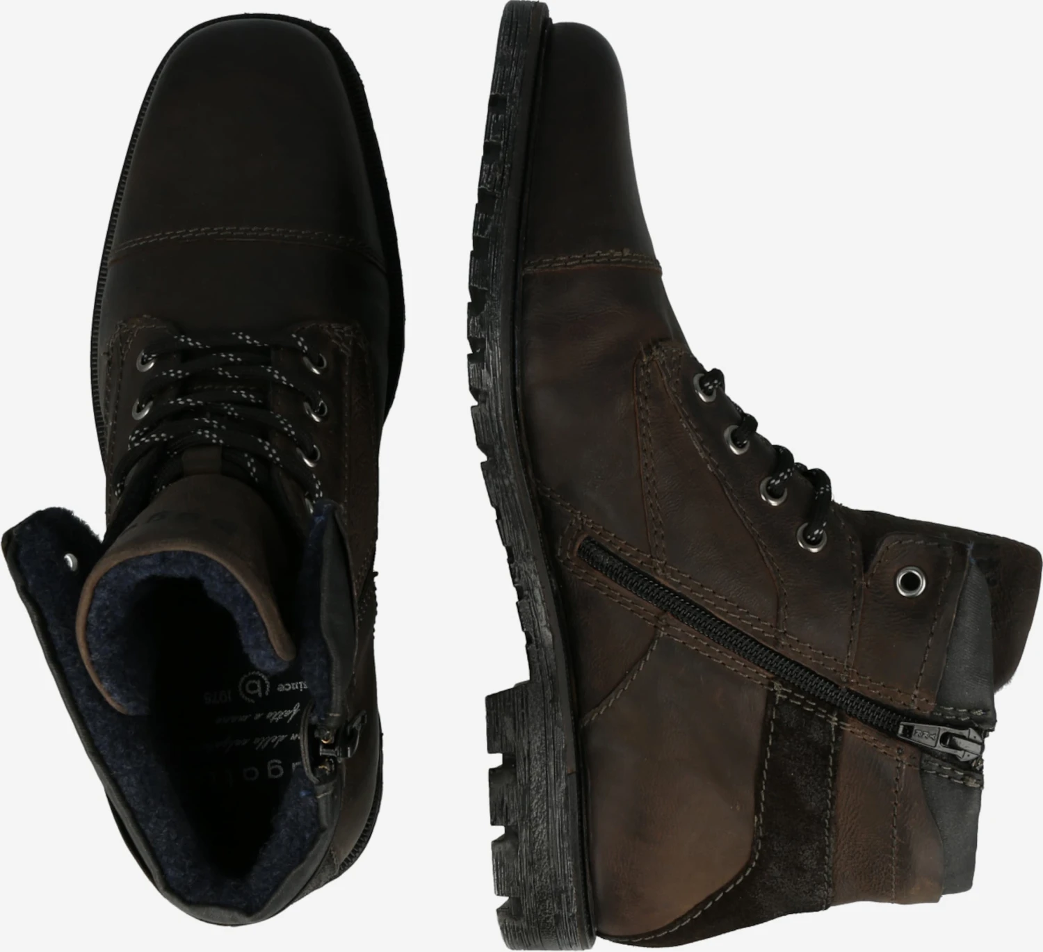 Bugatti Boots & Laarzen Veterboots Sisto Heren Donkergrijs 2 Bugatti Boots & Laarzen Veterboots Sisto Heren Donkergrijs - Afbeelding 2