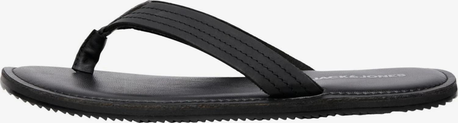 Jack & Jones Slippers Teenslippers Heren Zwart 1 Jack & Jones Slippers Teenslippers Heren Zwart