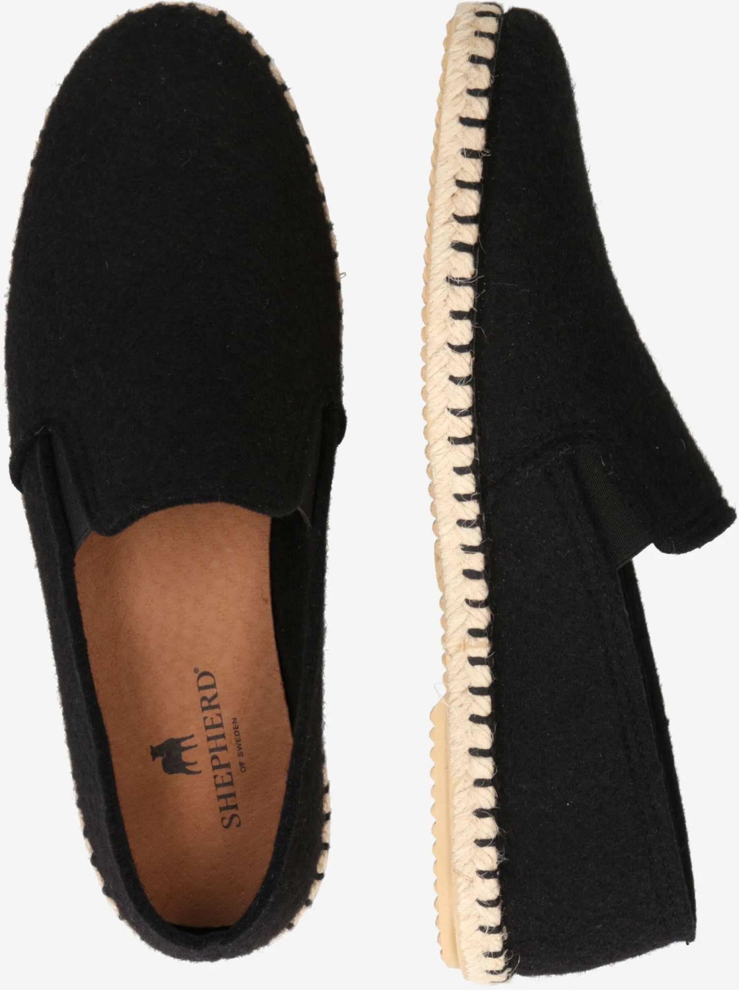 Shepherd Lage Schoenen Espadrilles Jan Heren Zwart 2 Shepherd Lage Schoenen Espadrilles Jan Heren Zwart - Afbeelding 2