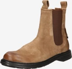 A.S.98 Enkelboots Chelsea Boots DIVISION Heren Lichtbruin / Donkerbruin