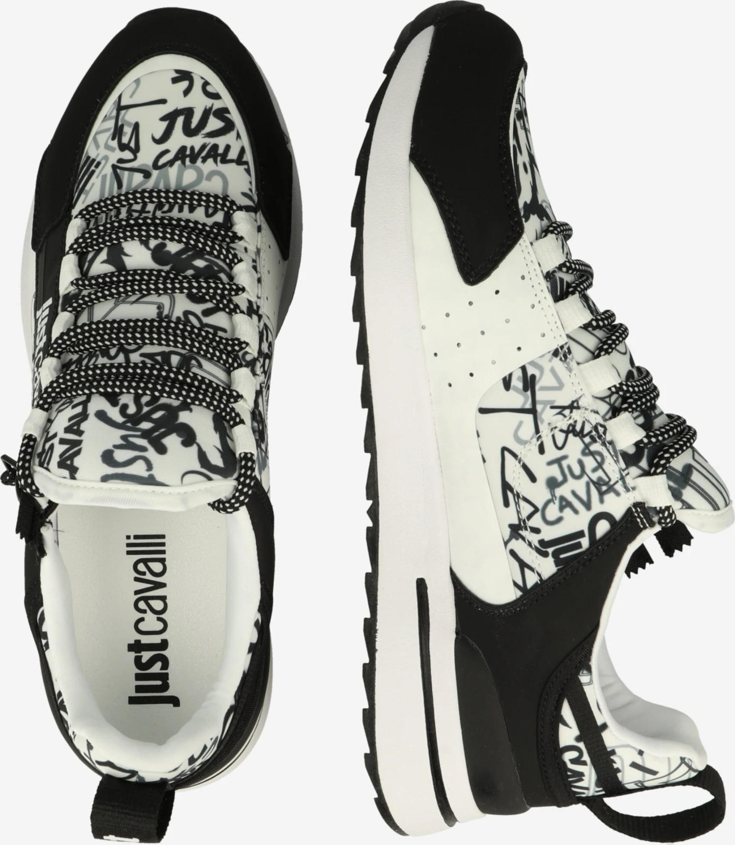 JUST CAVALLI Running Sneakers Sneakers Laag Action Basic Heren Wit 2 JUST CAVALLI Running Sneakers Sneakers Laag Action Basic Heren Wit - Afbeelding 2